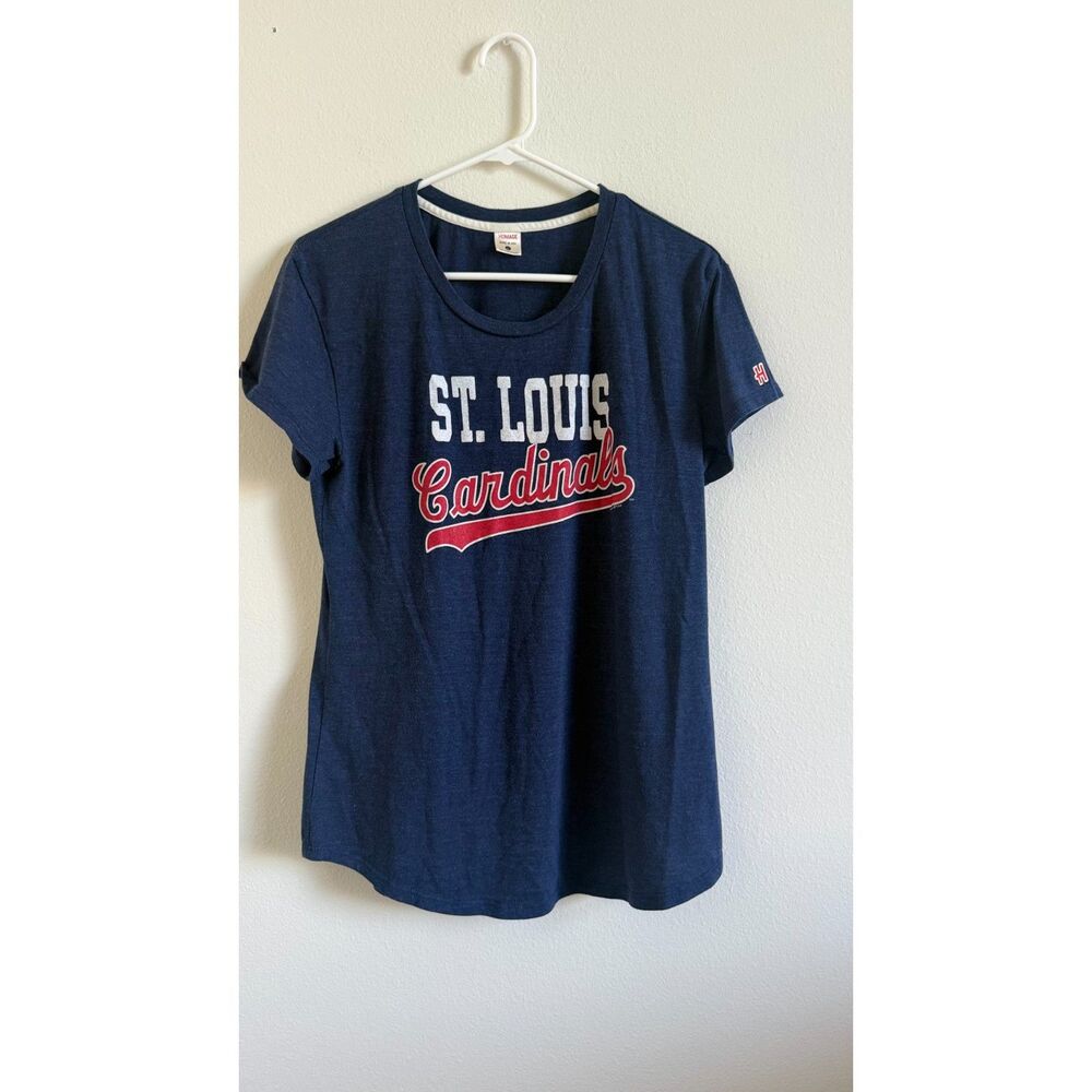 St Louis Cardinals T Shirt Womens Large MLB Made USA Retro Graphic Tee